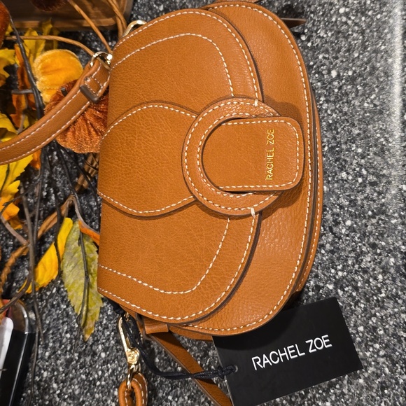 NWT Rachel Zoe Edessi Crossbody Belt Bag Convertible Purse Vegan Leather Brown - Picture 7 of 11